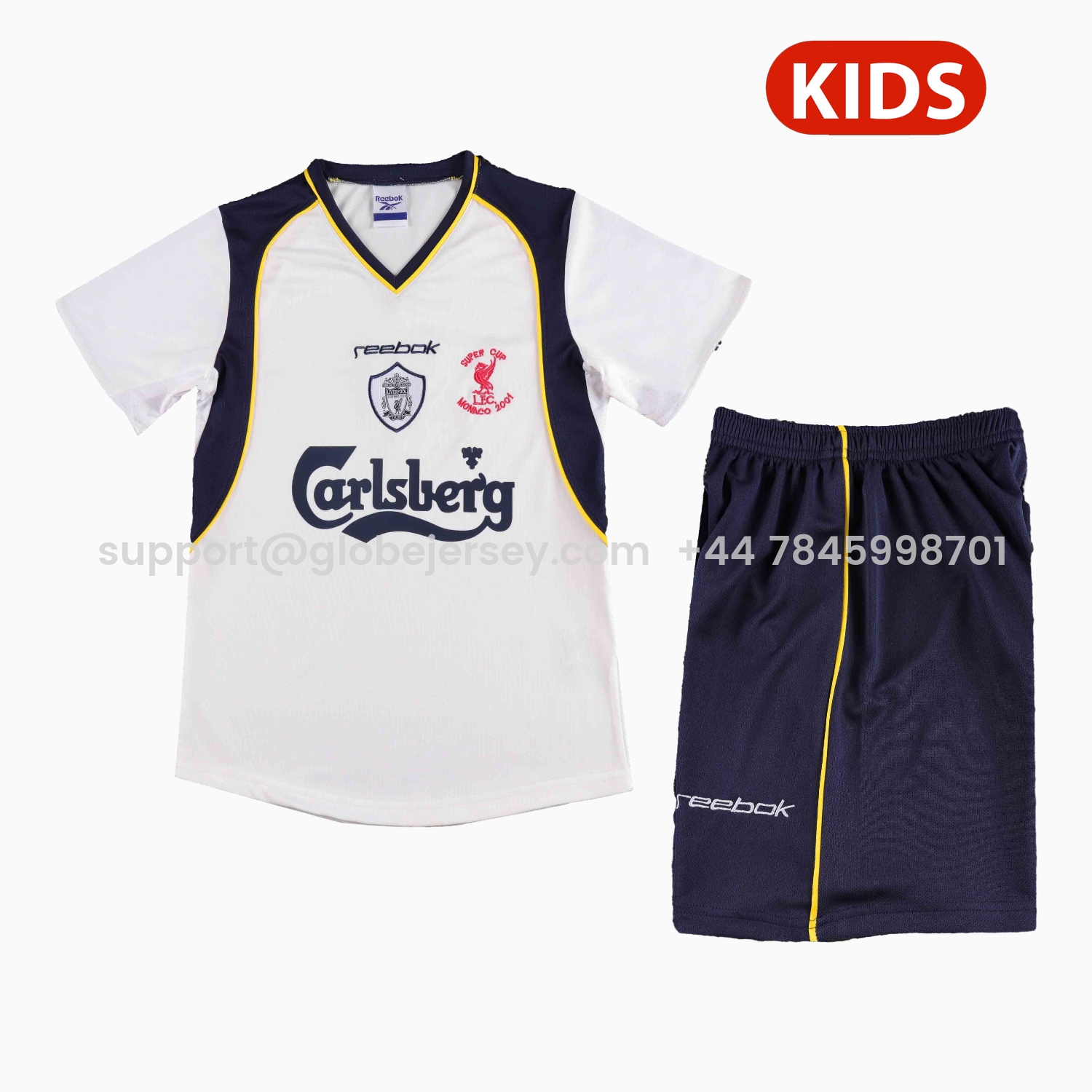 Retro Liver.pool 2001-02 Away Kids Kit