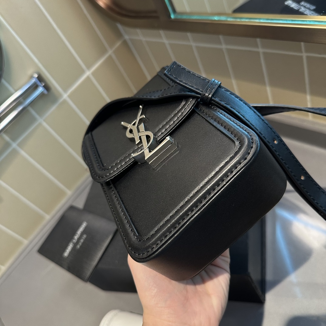 Saint Laurent Solferino Mini Bag In Smooth Leather Black 11Cm 7539630Sx0E1000