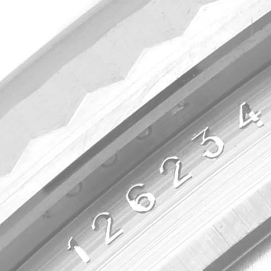 Rolex Datejust Steel White Gold Silver Dial Mens Watch 126234