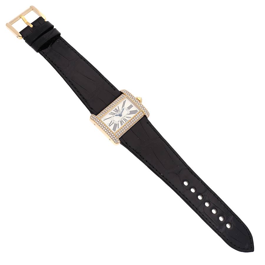 Cartier Tank Divan Yellow Gold Diamond Ladies Watch WA301036