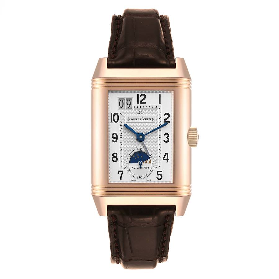 Jaeger LeCoultre Grande Reverso Sun Moon Rose Gold Mens Watch 240.272 Q3032420