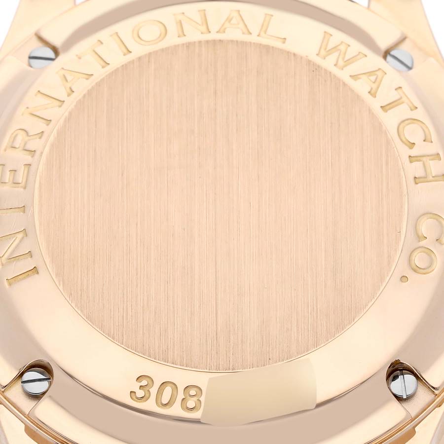 IWC Portuguese Chronograph Rose Gold Silver Dial Mens Watch IW371402