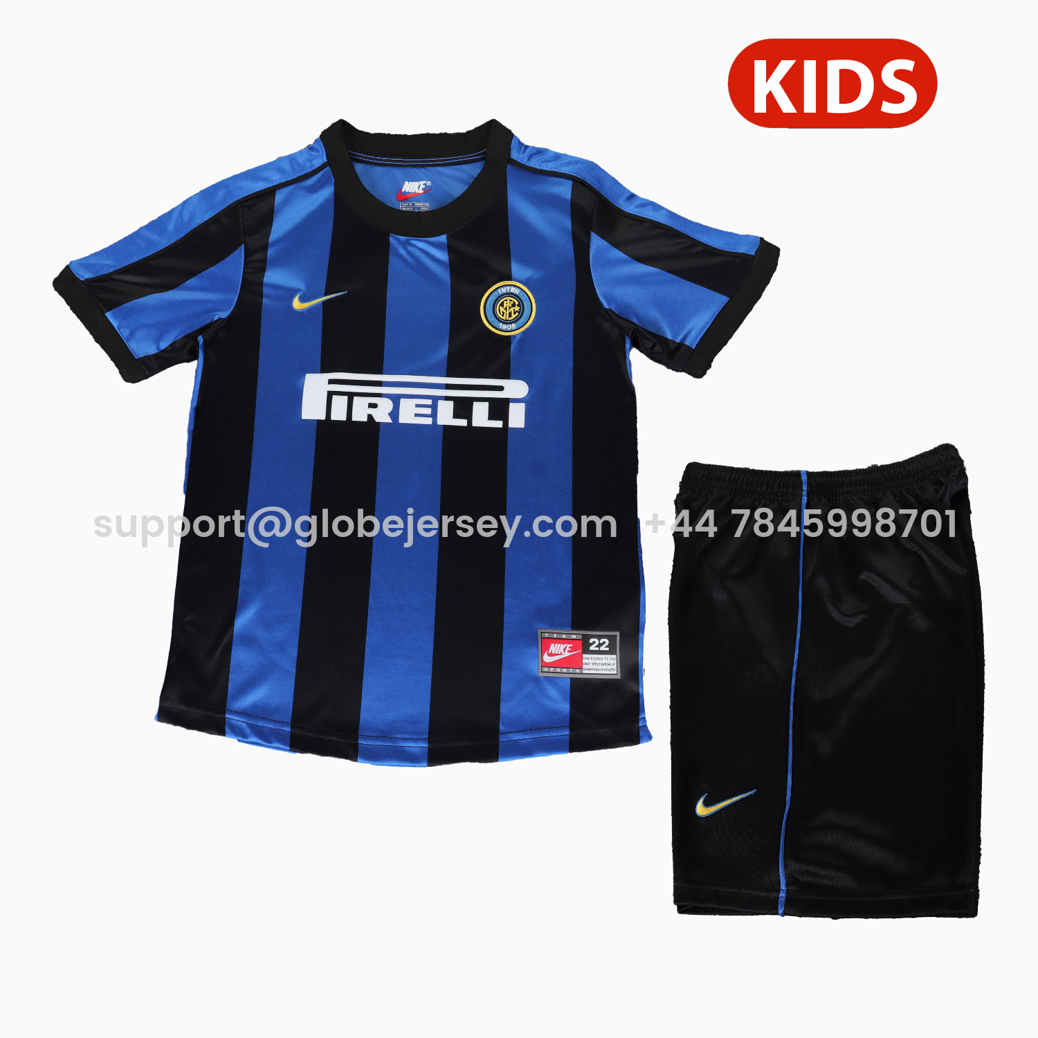 Retro Inter Milan 1999-00 Home Kids Kit
