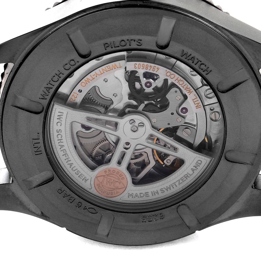 IWC Pilots Timezoner Top Gun Ceratanium Mens Watch IW395505