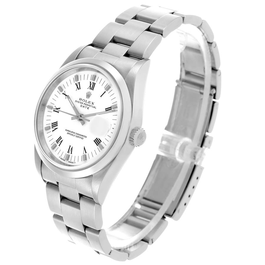 Rolex Date Domed Bezel Oyster Bracelet Steel Mens Watch 15200