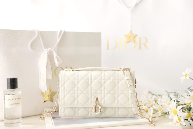 Replica My Dior Top Handle Bag White