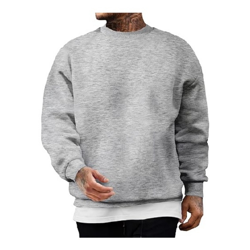Men's Casual Crewneck Cotton Pullover Sweatshirts