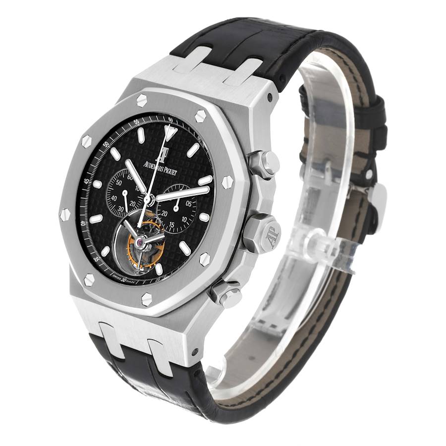 Audemars Piguet Royal Oak Tourbillon Chronograph Steel Mens Watch 25977ST