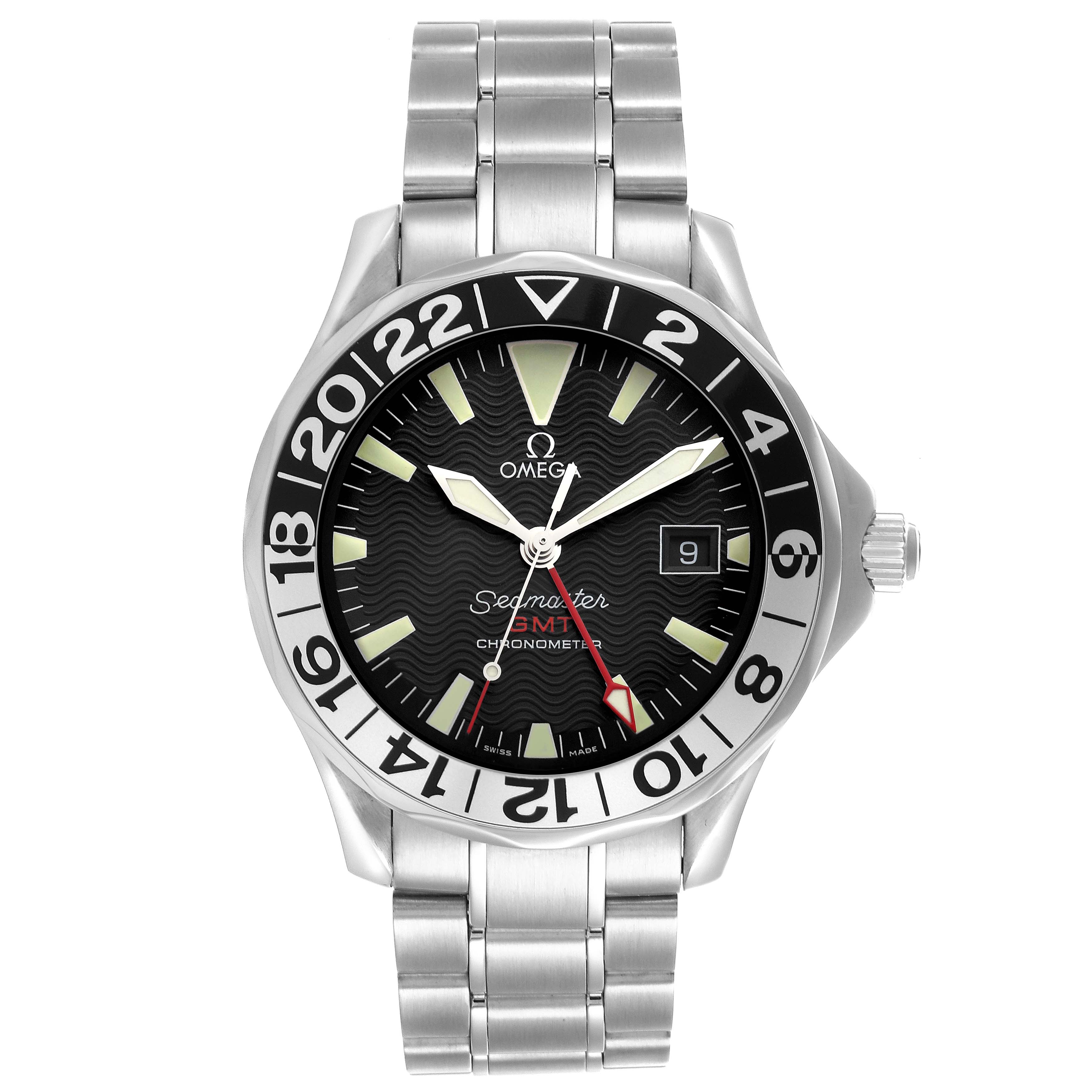 Omega Seamaster GMT Black Dial Steel Mens Watch 41.0 MM 2234.50.00
