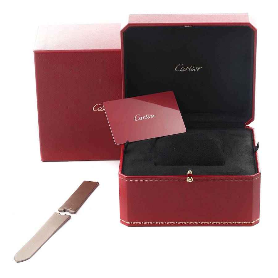 Cartier Baignoire Large Rose Gold Diamond Ladies Watch WB520005