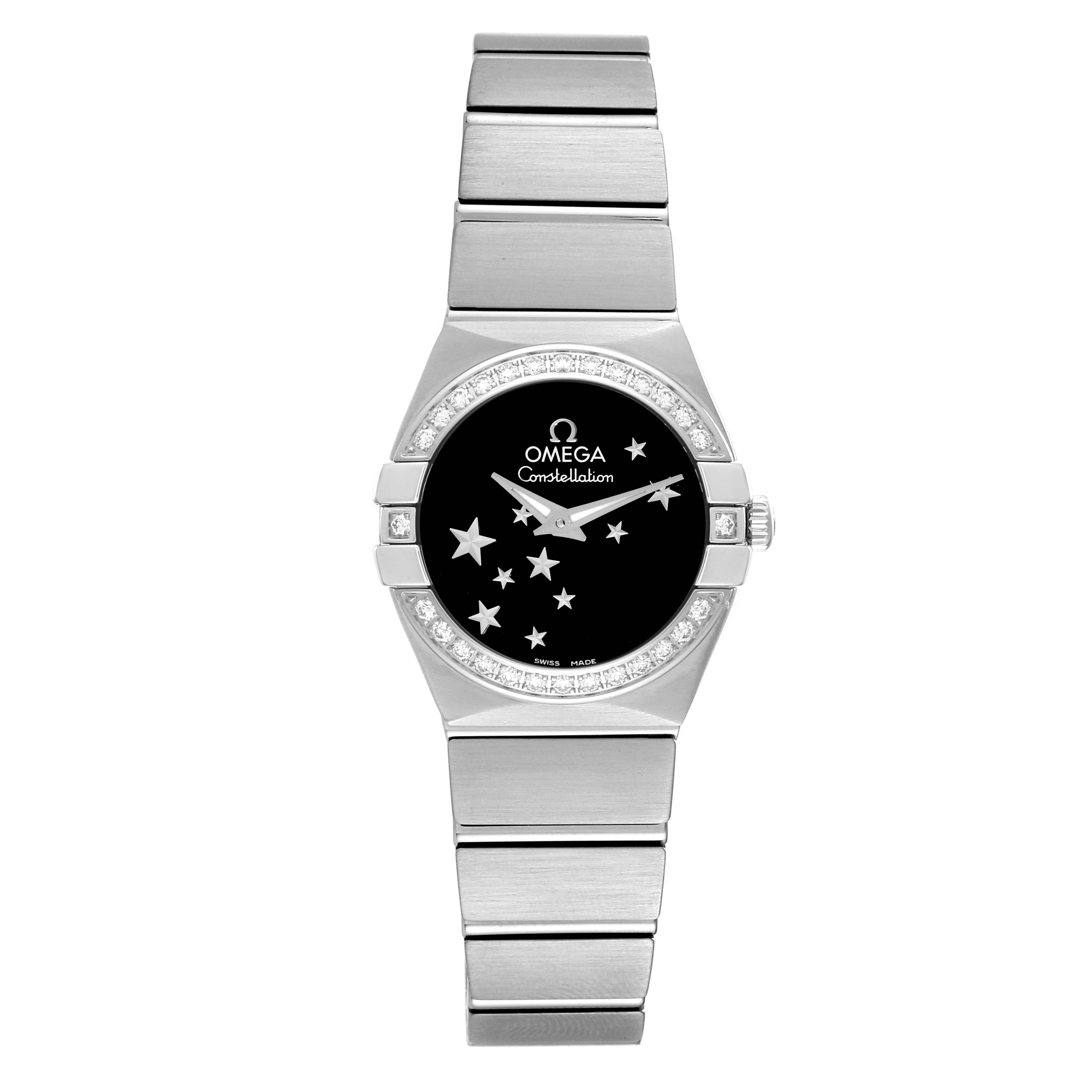 Omega Constellation Steel Diamond Ladies Watch 24.0 MM 123.15.24.60.01.001