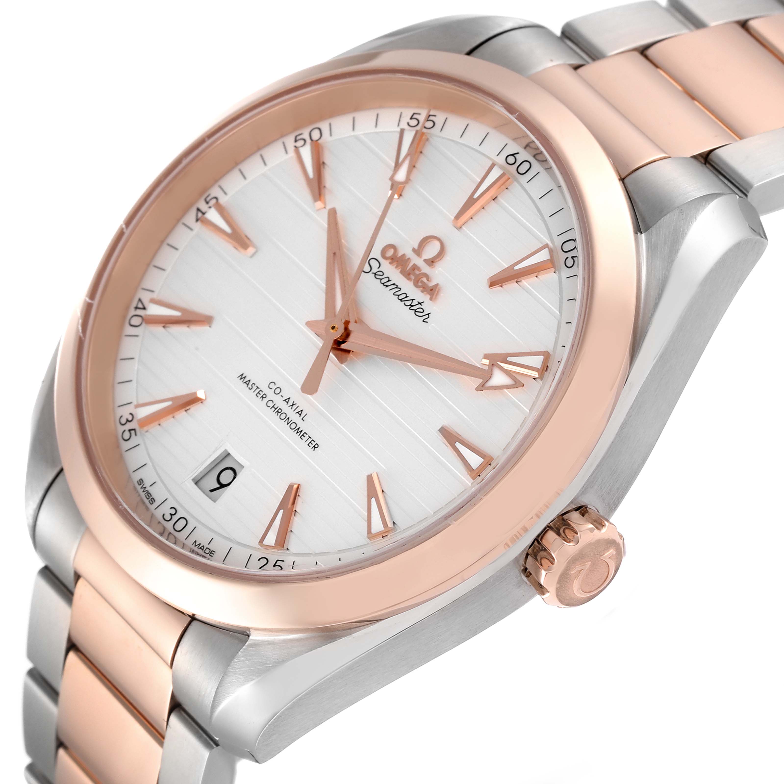 Omega Aqua Terra 41 Steel Rose Gold Mens Watch 41.0 MM 220.20.41.21.02.001