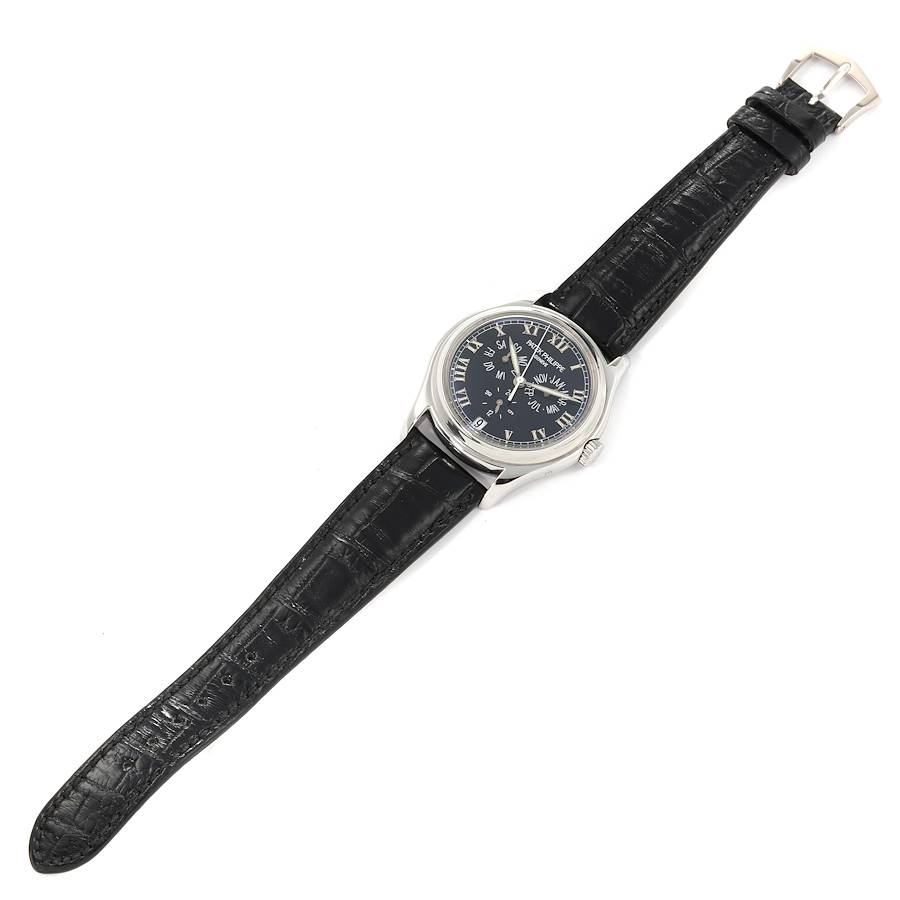 Patek Philippe Complications Annual Calendar White Gold Mens Watch 5035G