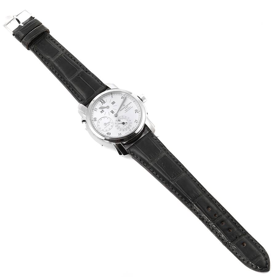 Vacheron Constantin Malte Dual Time Regulator White Gold Mens Watch 42005