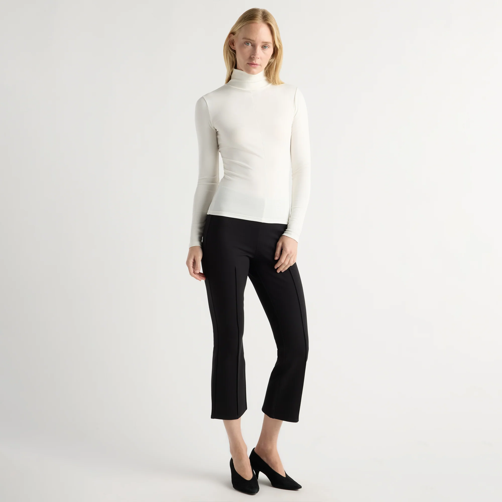 Enzo Kick-Flare Ponte Stretch Pant