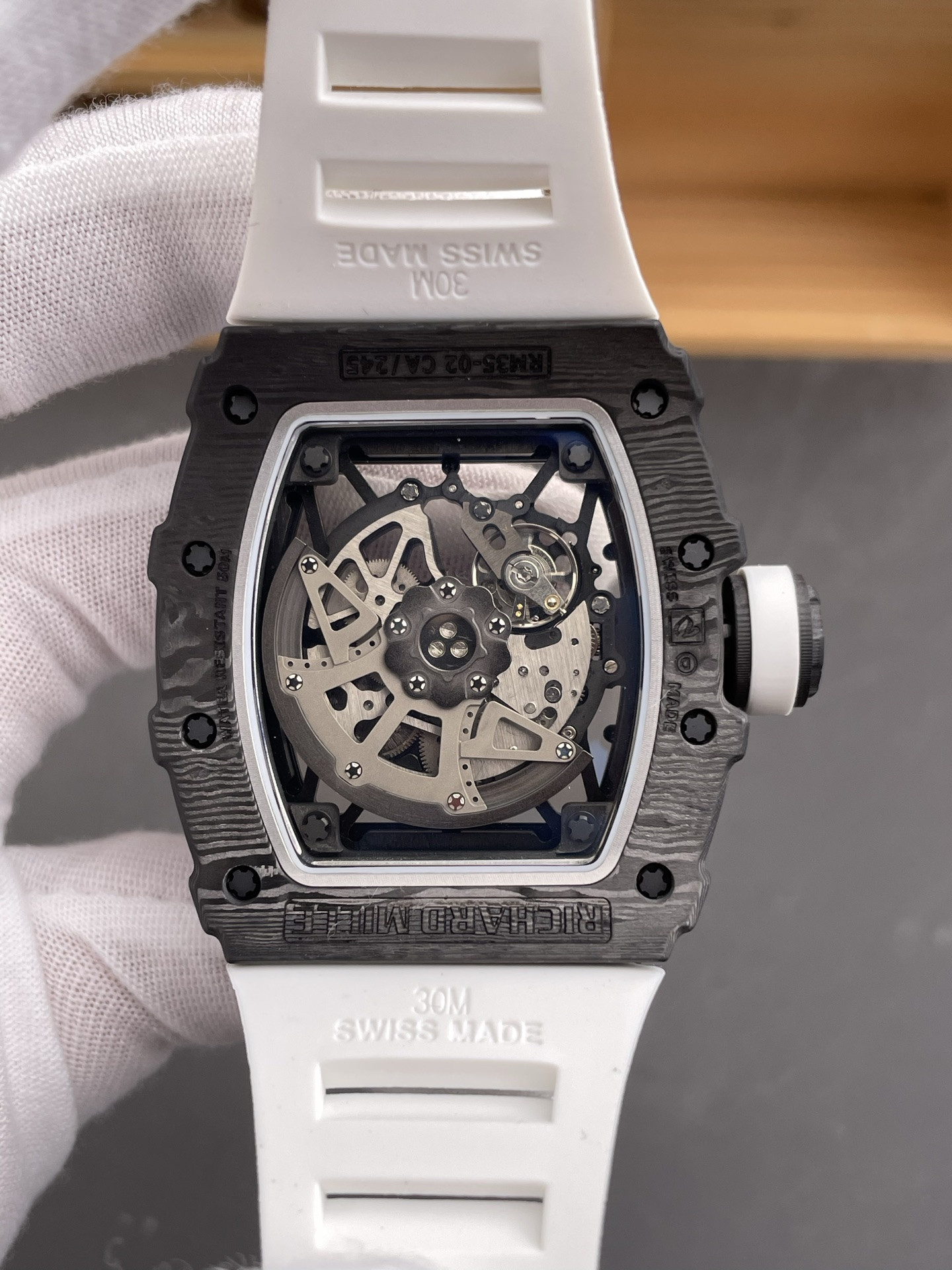 RM35-02 Carbon Fiber Red Bezel NEW Factory