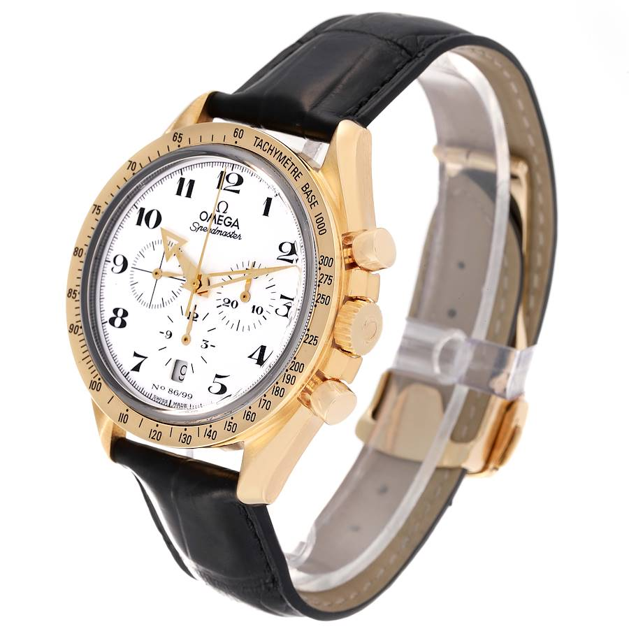 Omega Speedmaster Broad Arrow Enamel Limited Series Yellow Gold Mens Watch 3656.20.31