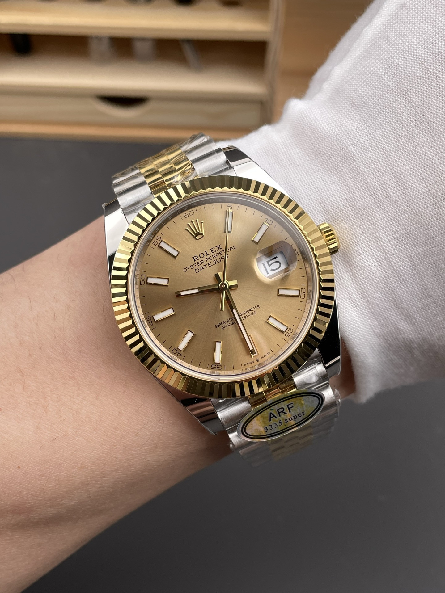 Two-Tone Champagne Dial Datejust