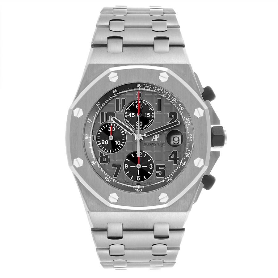 Audemars Piguet Royal Oak Offshore Chronograph Gray Dial Mens Watch 26170TI