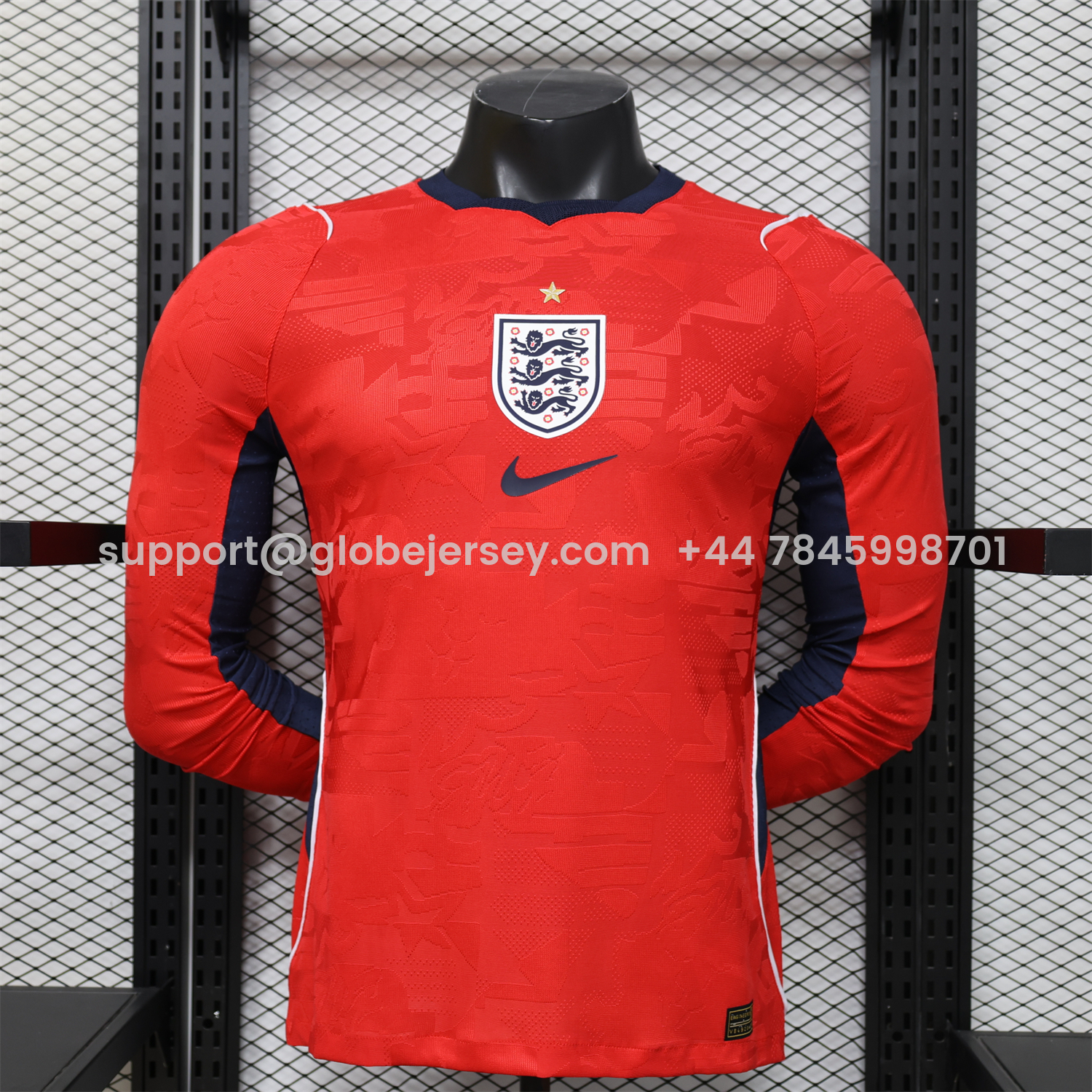 England 2026 Away Long Sleeves Jersey - Player Version