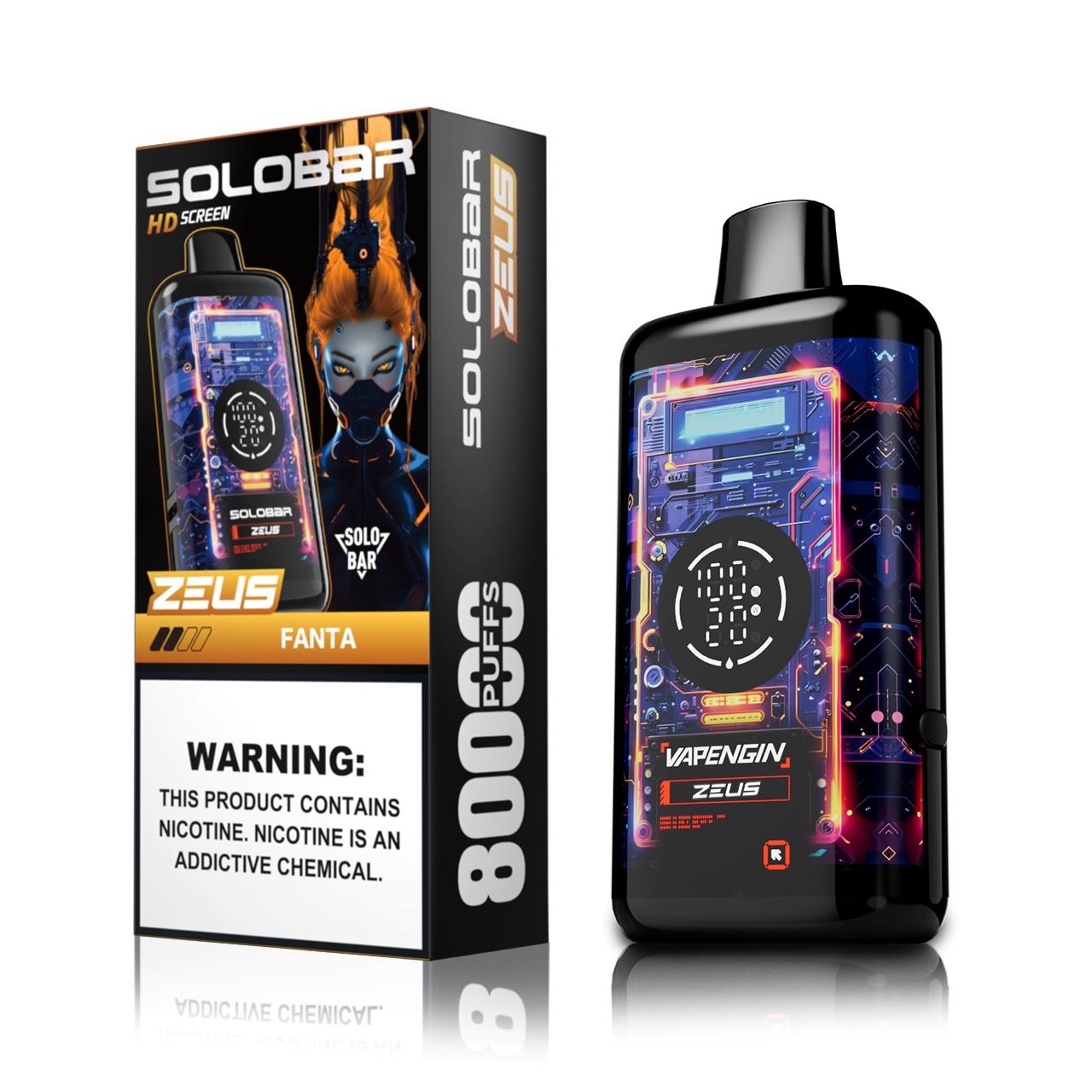 🔥 Solobar Zeus 80K Disposable Vape — Do 80 000 Zaciągnięć Pełnych Smaku | Szybka wysyłka z magazynu w Polsce 🚚