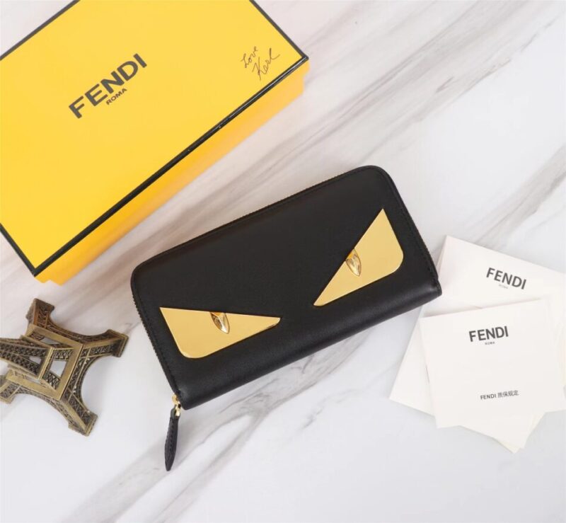 Replica Fendi Yellow Eyes Wallet
