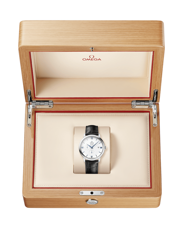 OmegaDe Ville Prestige Co-Axial 39.5 Power Reserve White Gold / White424.53.40.21.04.001