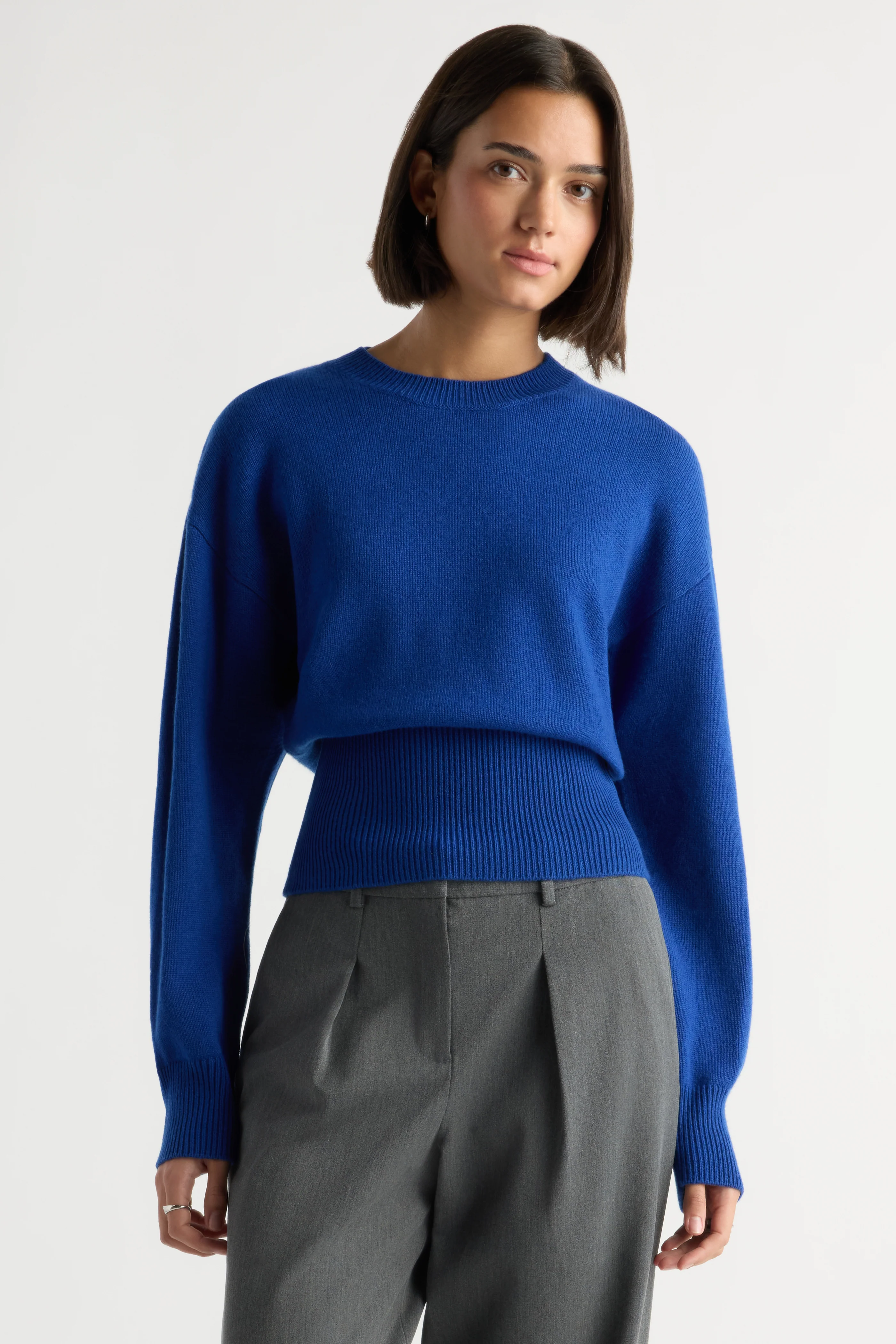 Marielle Wool-Cashmere Blouson Sweater
