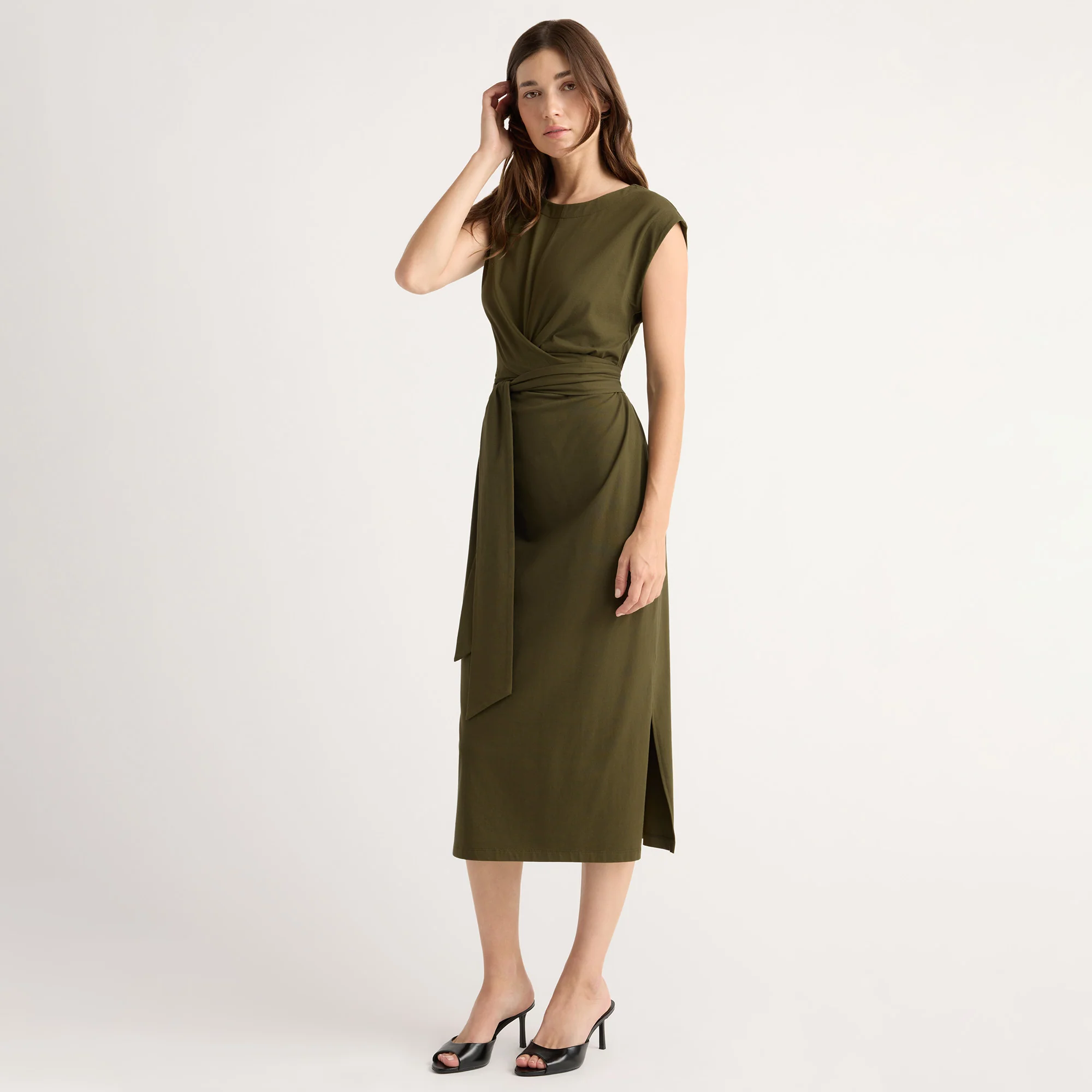 Fei Tie-Front Organic Cotton Dress