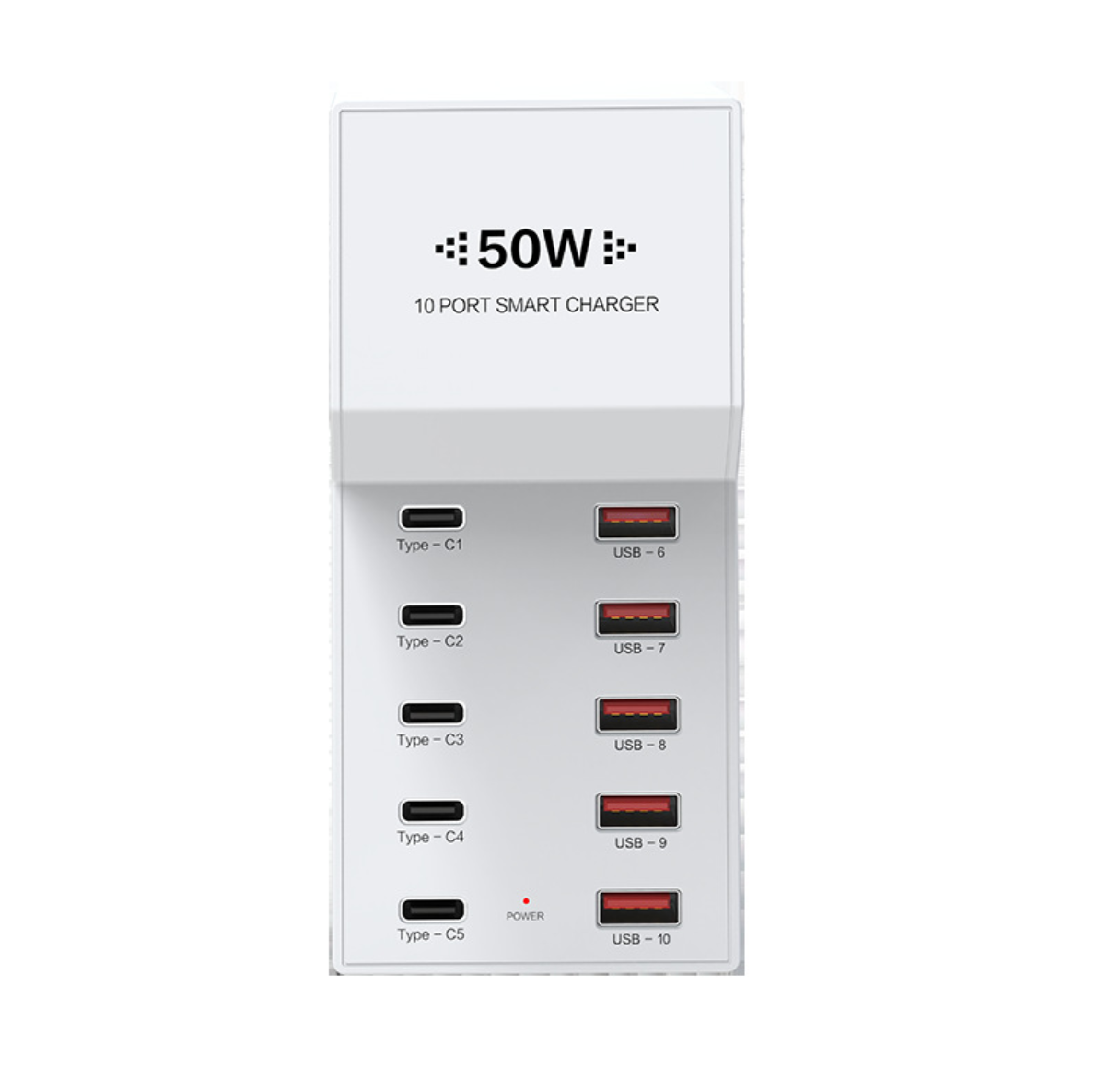 10 Port USB Smart Charging Station Multi Device Charger