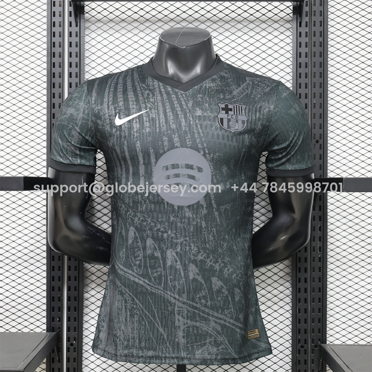 Barcelona 25-26 Grey And Black Special Jersey - Player Version