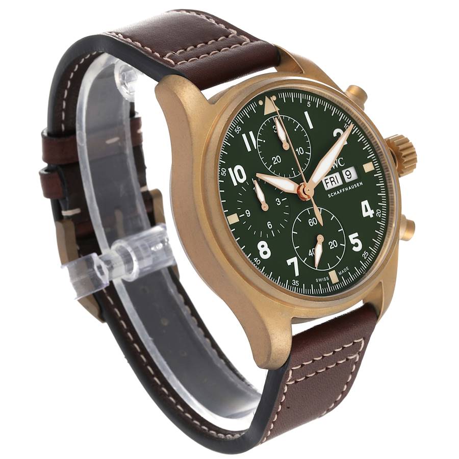 IWC Pilot Chronograph Spitfire Bronze Mens Watch IW387902