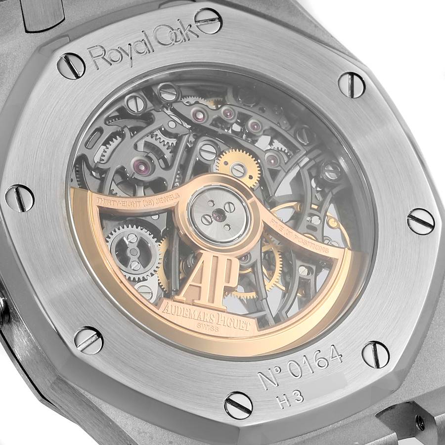 Audemars Piguet Royal Oak Openworked Steel Mens Watch 15305ST