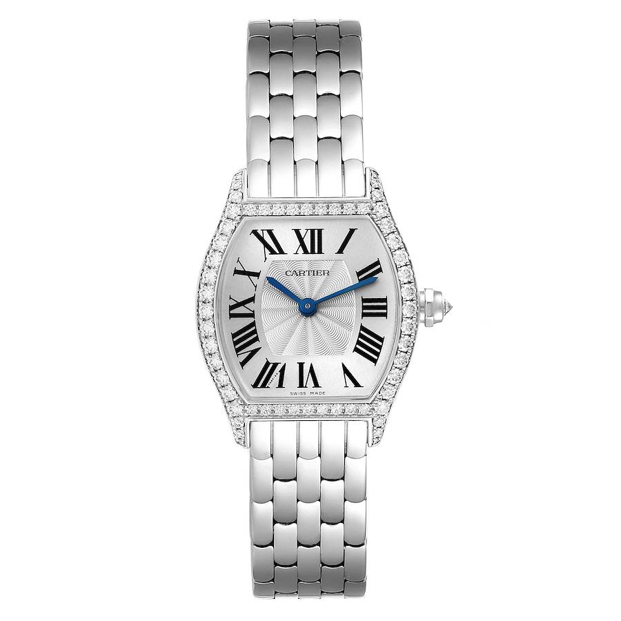 Cartier Tortue White Gold Diamond Ladies Watch WA501011