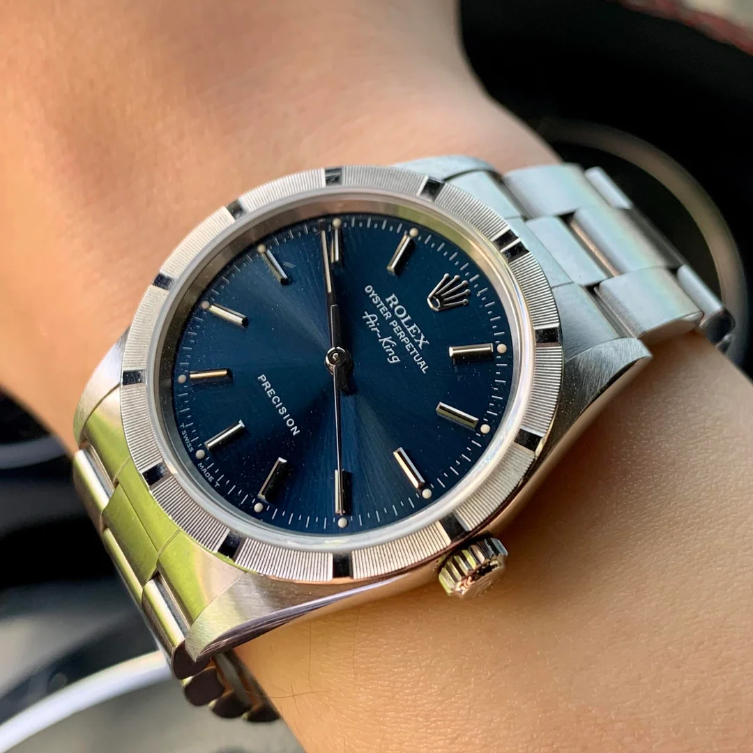 Rolex Air King Precision 14010 / Blue Dial / Oyster Bracelet / 34mm