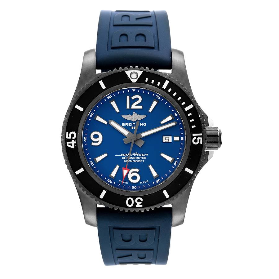 Breitling Superocean 46 Blue Dial DLC Steel Mens Watch M17368