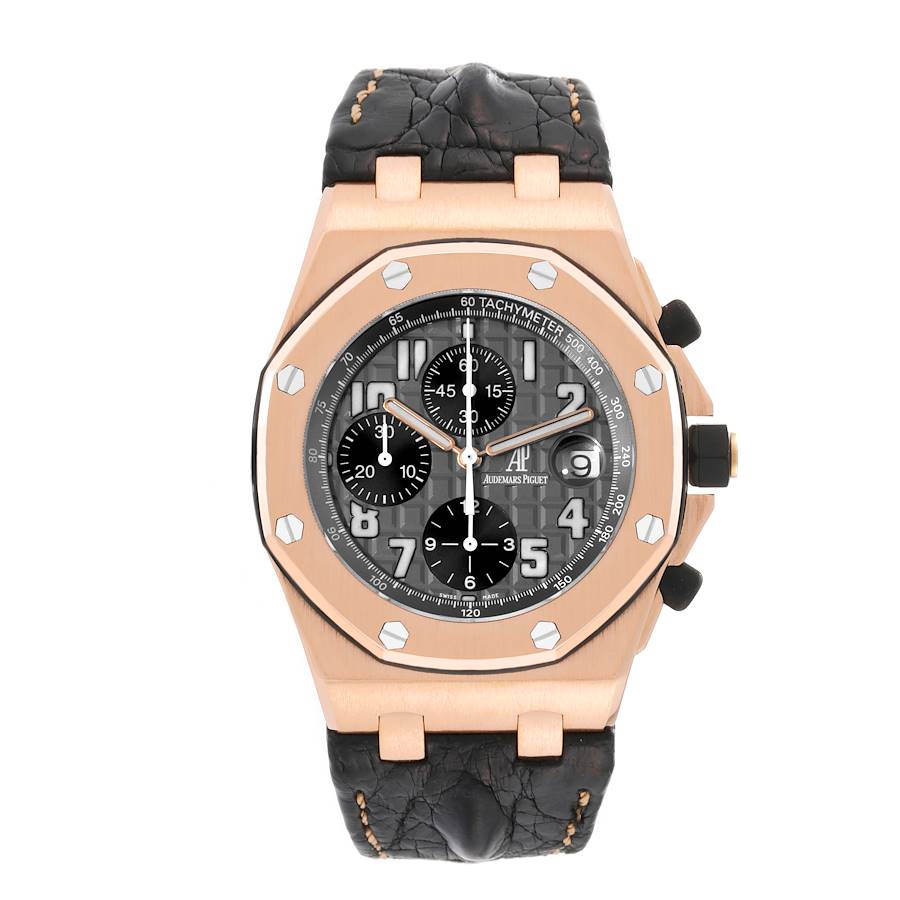 Audemars Piguet Royal Oak Offshore Rose Gold Chronograph Mens Watch 2590OK