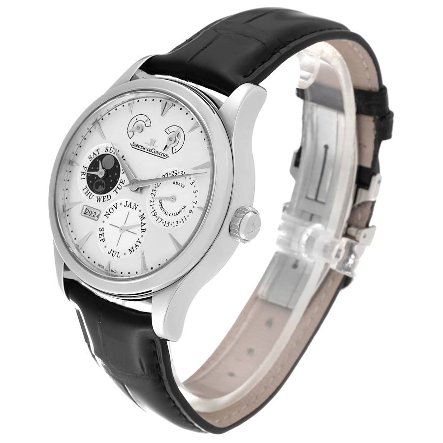 Jaeger LeCoultre Master 8 Day Perpetual Calendar Steel Watch 174.8.26.S Q1618420
