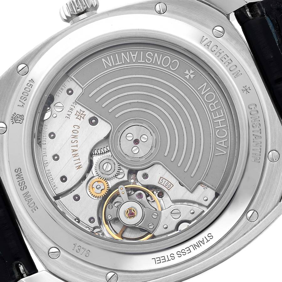 Vacheron Constantin Quai De L'ile Date Blue Dial Steel Watch 4500S