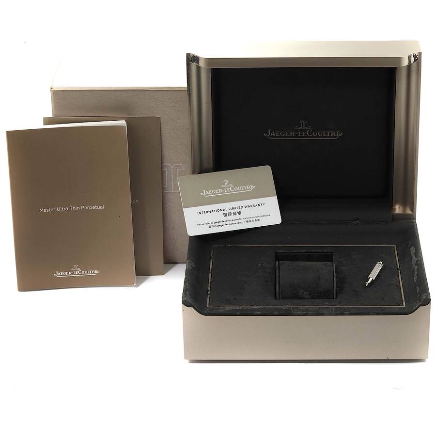 Jaeger LeCoultre Master Rose Gold Diamond Watch 176.2.21.S Q1302501