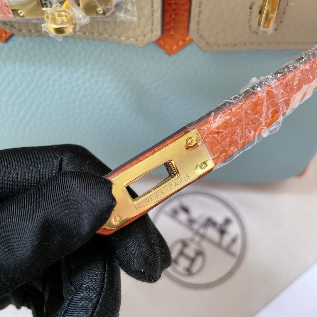 Hermes Birkin Mini Gold Hardware Epsom Multicolor 20Cm