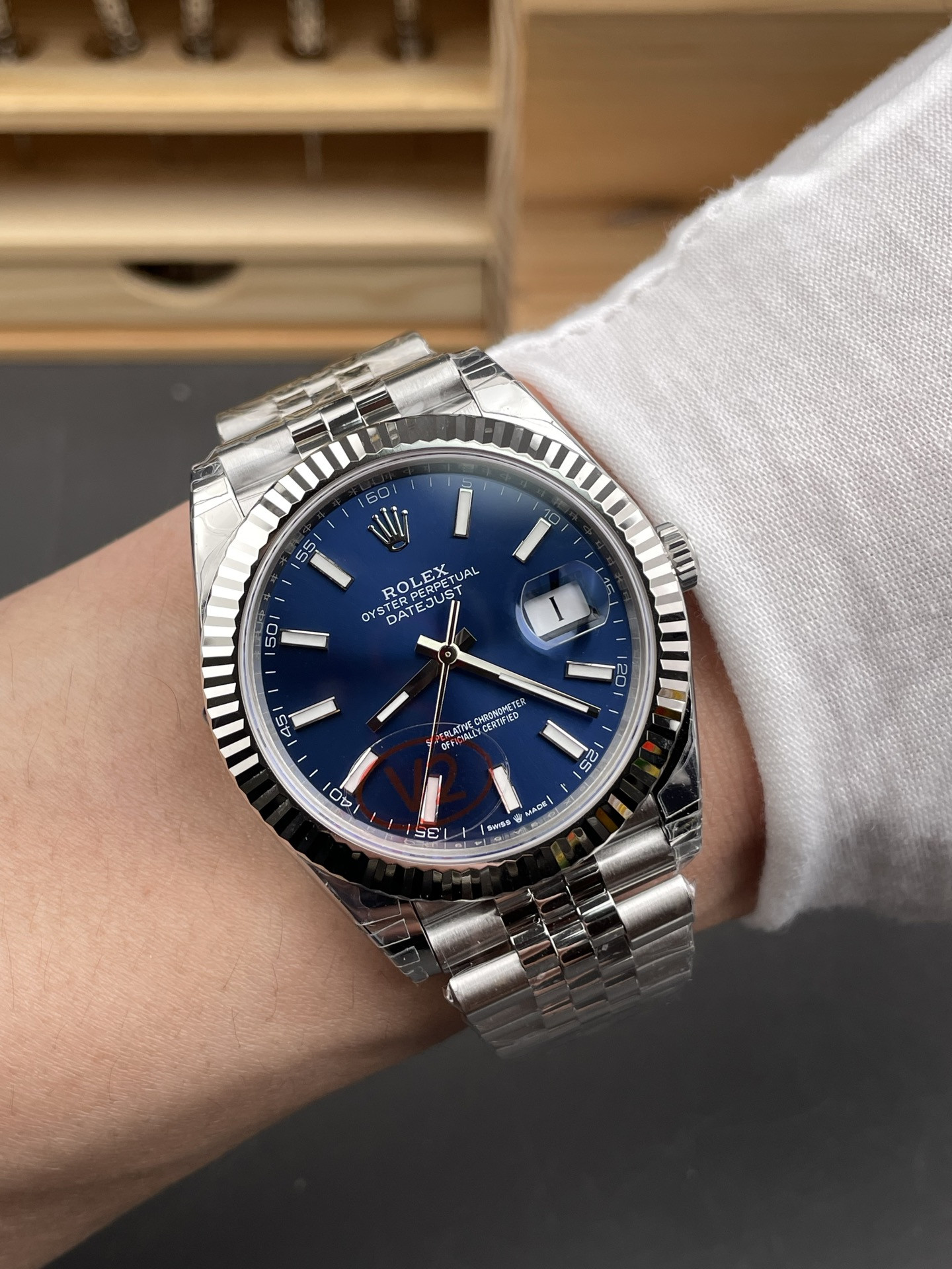 Blue Stick Dial Datejust V2 Version