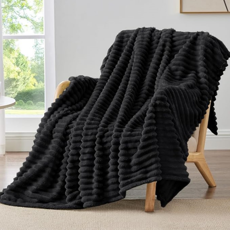 VELVETIER Fleece Throw Blanket for Couch