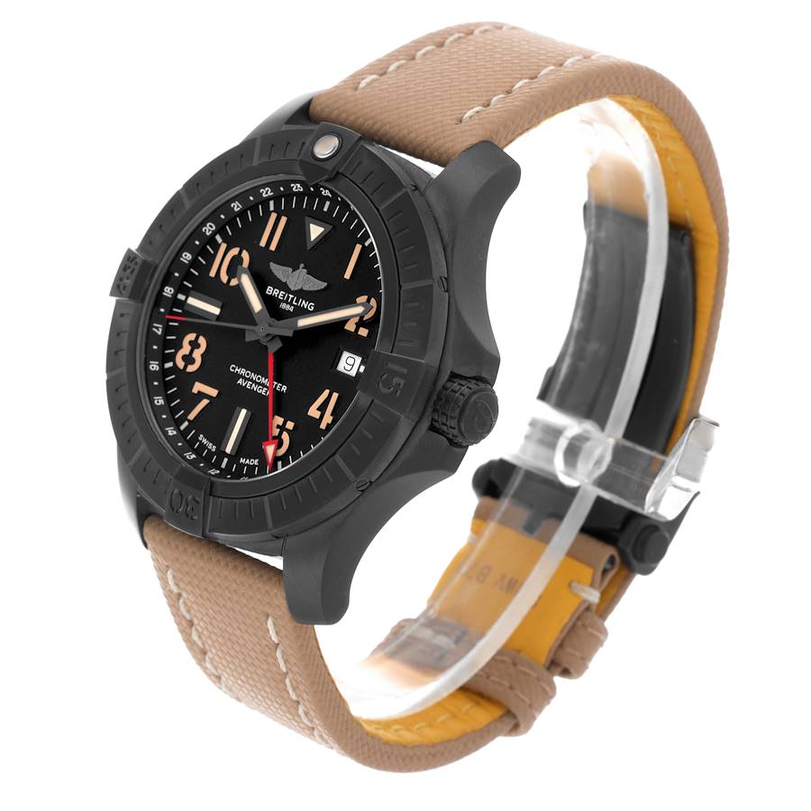 Breitling Avenger Night Mission GMT DLC Titanium Mens Watch V32395
