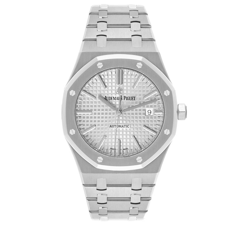 Audemars Piguet Royal Oak Silver Dial Steel Mens Watch 15400ST