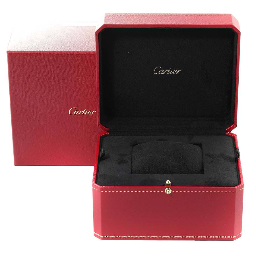 Cartier Pasha 38 Chronograph Yellow Gold Silver Dial Mens Watch W524428