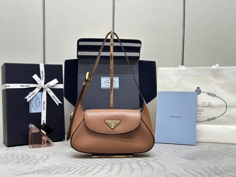 Replica Prada Small Shoulder Bag Caramel