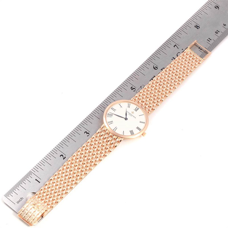 Vacheron Constantin Patrimony 18K Rose Gold Ultra Thin Mens Watch 33093