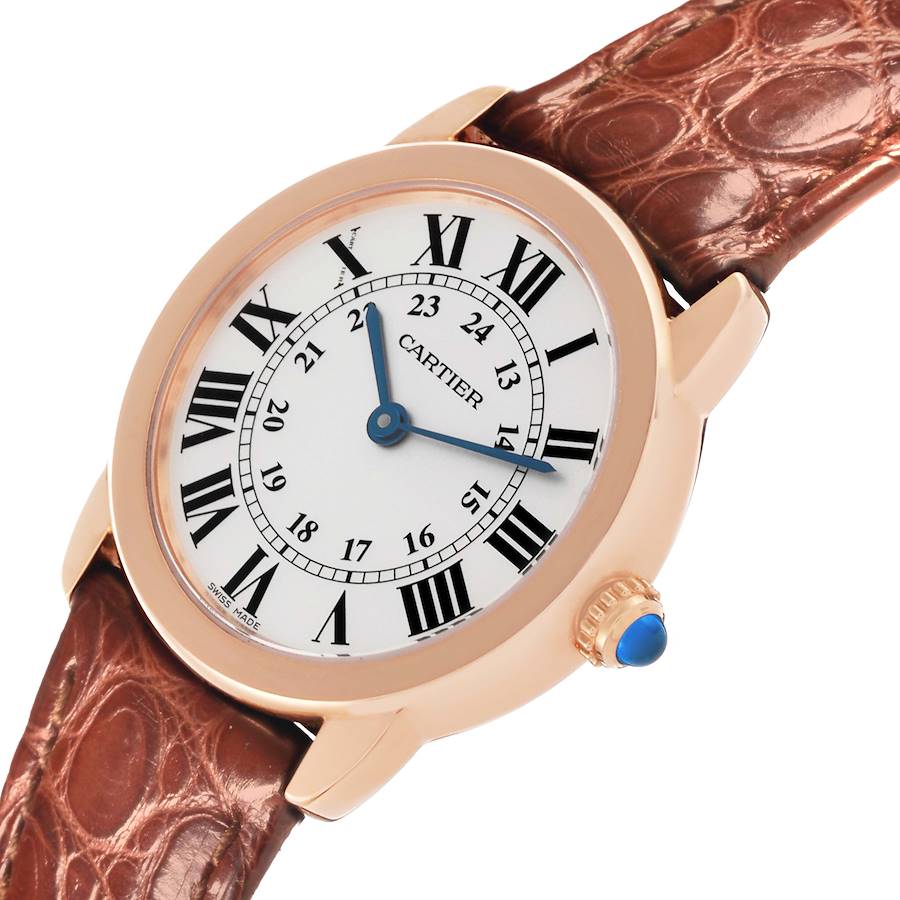 Cartier Ronde Solo Steel Rose Gold Small Ladies Watch W6701007 Papers