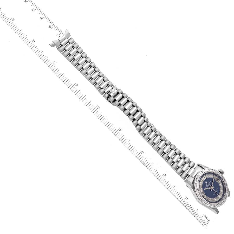 Rolex President Platinum Myriad Diamond Ladies Watch 68266